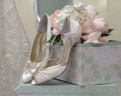 Wedding shoes and lingerie